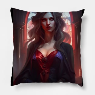 Beautiful Vampire Lady Pillow