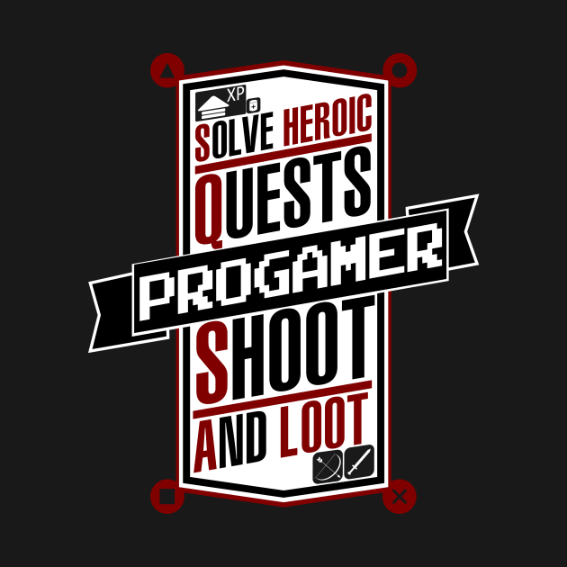 Progamer Logo Hero Shoot and Loot by GreekGeek