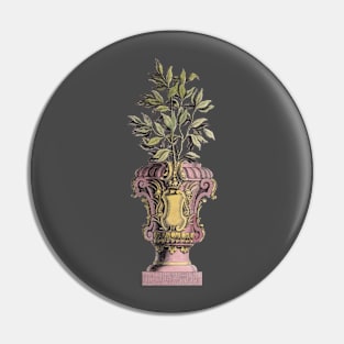 Tuscan Italian Urn with Green Foliage Pin