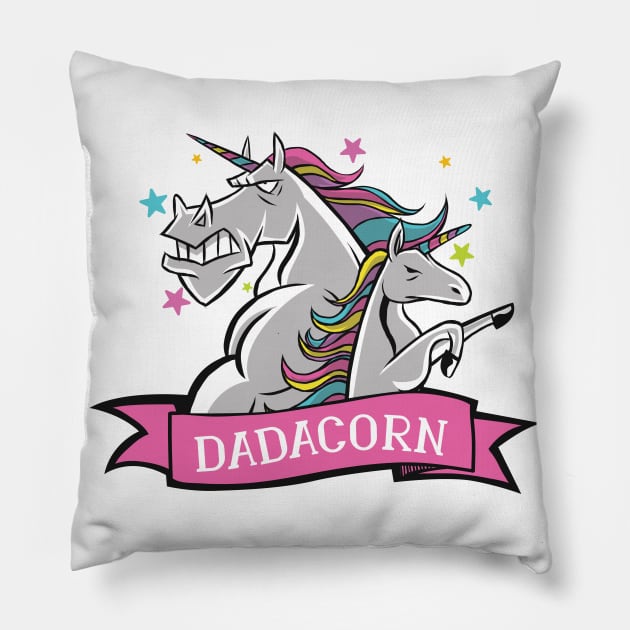 Best unicorn dad ever awesome design Pillow by Midoart