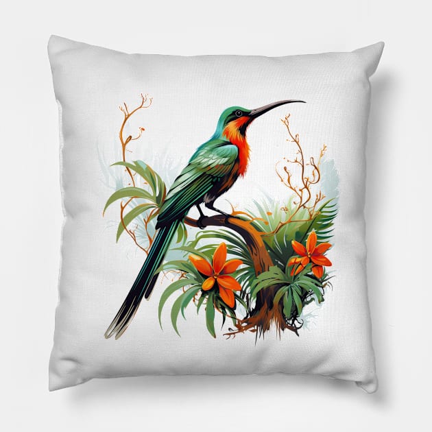 Sunbird Pillow by zooleisurelife