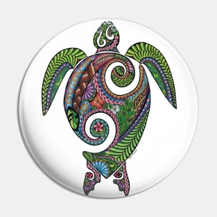 HONU - tribal sea turtle Pin