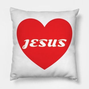 Jesus In The Heart Pillow