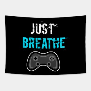 Funny Gamer Breathe Tapestry