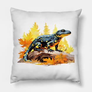 Fire Salamander Pillow