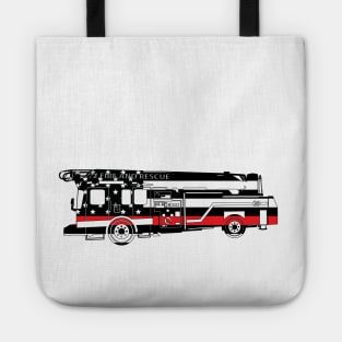 Fire Fighter Flag, Fire Fighter Truck, Fire Truck Tote