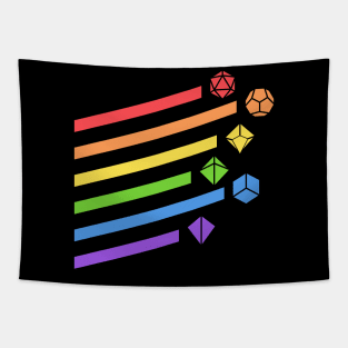 Rainbow Dice Set TRPG Tabletop RPG Gaming Addict Tapestry