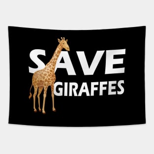 Giraffe - Save Giraffes Tapestry