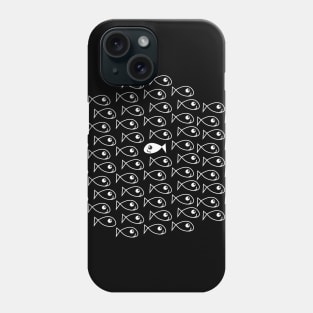 BE DIFFERENT black Phone Case