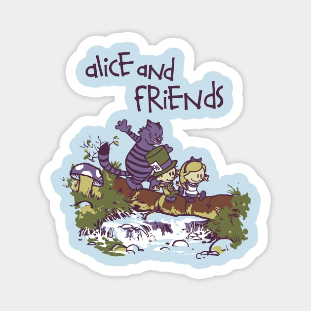 Alice and Friends Magnet by Arinesart