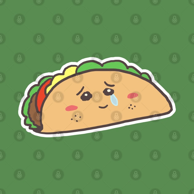 Sad Kawaii Taco by Dearly Mu