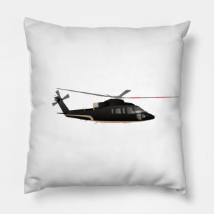 Black and Beige Stylish Helicopter Pillow