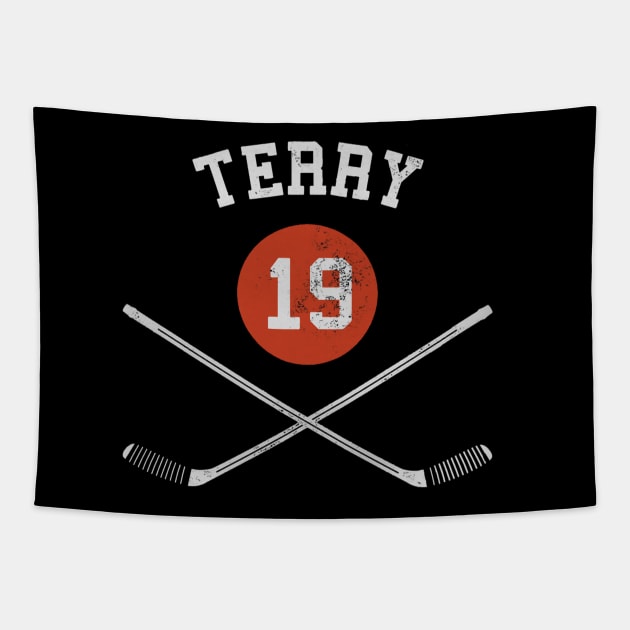 Troy Terry Anaheim Sticks Tapestry by TodosRigatSot