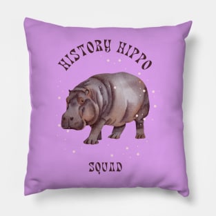 History Hippo (2) Pillow