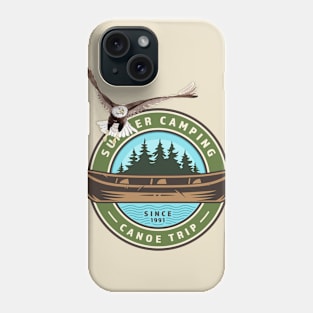 Canoe Trip Eagle Nature Phone Case