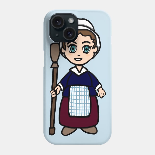 Chibi Molly Pitcher - Large Design Phone Case by Aeriskate