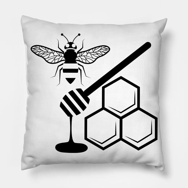 Honeybee - Honey Bee Pillow by KC Happy Shop