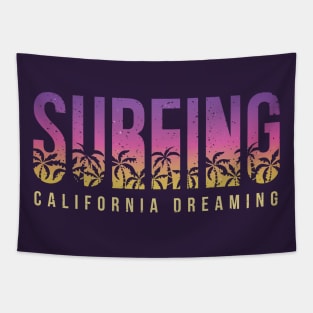 Surfing california dreaming Tapestry