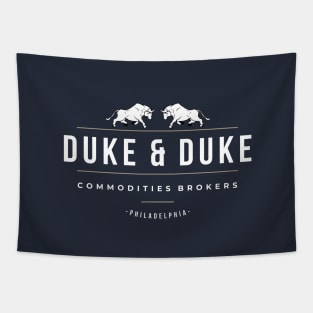 Duke & Duke Commodities Brokers - modern vintage logo Tapestry