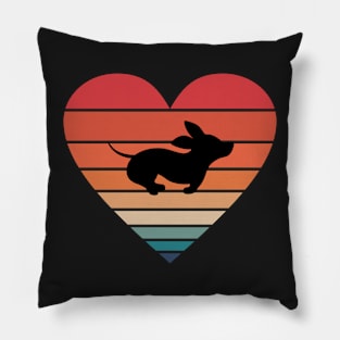 Dachshund Heart Pillow