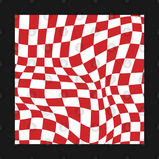 Liverpool Distorted Checkered Pattern by Footscore