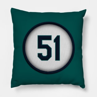 Ichiro and Big Unit 51 (alt version) Pillow