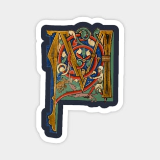 Illuminated Initial M Magnet