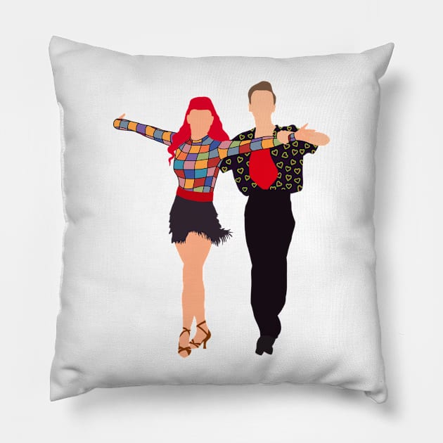 Joe and Dianne cha cha Pillow by scooptroop