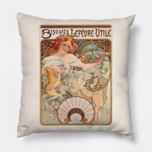 Biscuits Lefevre Utile (1897) Pillow