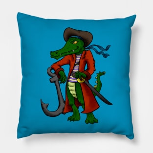 Alligator Pirate Pillow