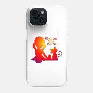 A cat's love Phone Case