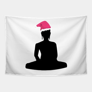 Funny Buddha Christmas Santa Claus Buddhist Humor Tapestry