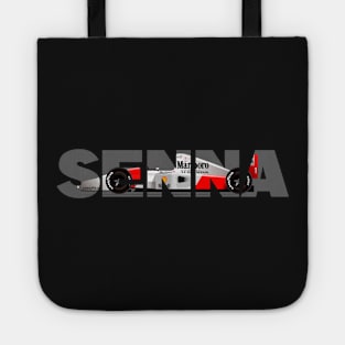 Ayrton Senna's McLaren Honda MP4/7 Illustration Tote