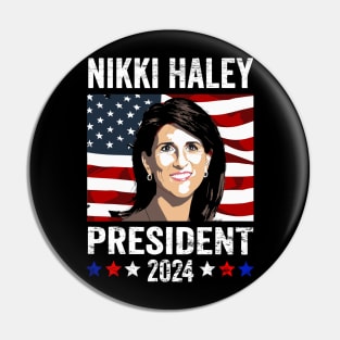 Nikki Haley for President Nikki Haley 2024 Campaign Pin