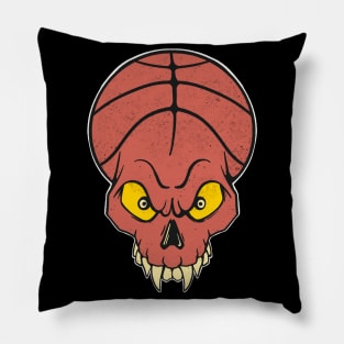 Basketball Lovers Skull Basket Bball Pillow