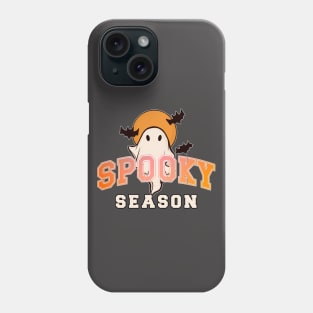 Spooky Season Cute Fun Ghost Bats Full Moon Halloween Phone Case