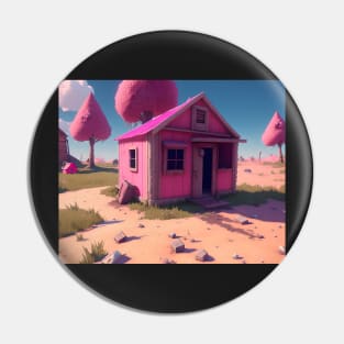 Pink House Pin