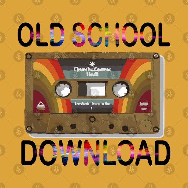 Original Old School Music Download Retro Tape Cassette by artist369