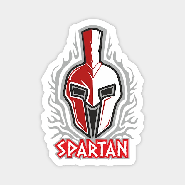 spartan helmet Magnet by thaadox