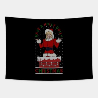 A Holly Dolly Christmas Tapestry