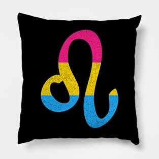 Pansexual Leo Pride Flag Zodiac Sign Pillow