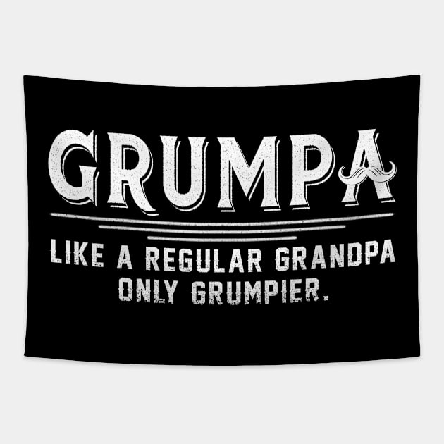 Grumpa Like A Regular Grandpa Only Grumpier Costume Gift Tapestry by Ohooha