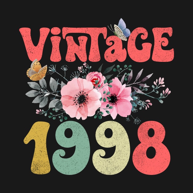Vintage 1998 Floral Retro Groovy 25th Birthday by Kens Shop