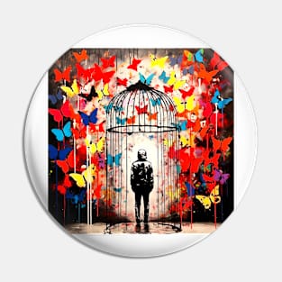 BIRD IN A CAGE Pin