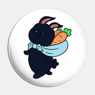 kawaii bunny goes on a walk Pin