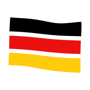 German Flag In The Wind T-Shirt