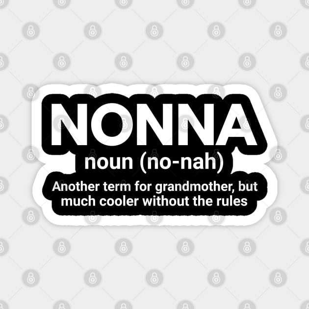 Nonna - Grandmother Magnet by Textee Store