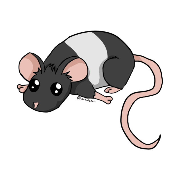 A little Mousie - Black Banded by tearsforlu