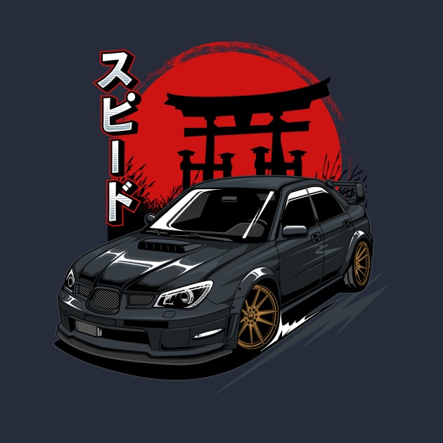 Subaru STI Black by cturs