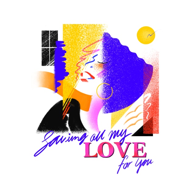 Whitney Houston - Saving all my love by Ayelet Raziel Art